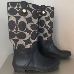 Coach rain boots